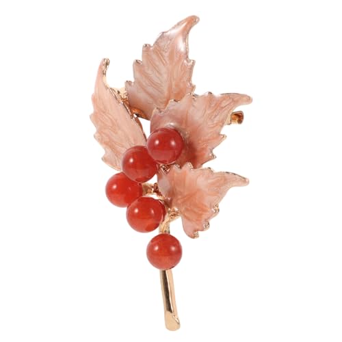 FOMIYES Vintage Ahornblatt Brosche für Damen Langlebige Dekorative Anstecknadel Modisches Herbstblätter Design Sicherer Halt Kleidungsbeschädigung Vielseitiger Schmuck für Kleidung und von FOMIYES