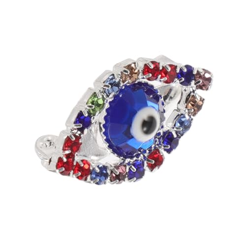 FOMIYES Vintage Blaue Kristallbrosche mit Bösem Auge Modischer Anstecknadel für Cardigans Schals und Pullover Retro Eye Pin Schmuck Vielseitiger Kleiderclip Elegantes Design für Damen von FOMIYES