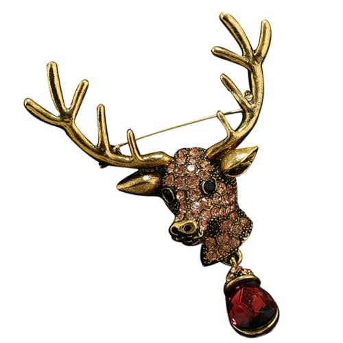 FOMIYES Retro Hirschbrosche Aus Dekorative Anstecknadel Für Kleider Und Schals Niedliches Tierdesign Langlebig Und Sicher Für Jeden Anlass von FOMIYES
