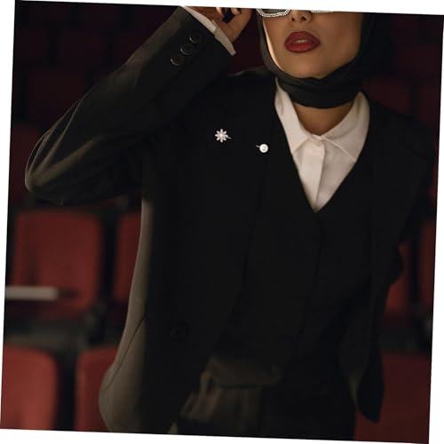 FOMIYES Vintage Brosche mit Künstlicher Perle und Strassblume Modische Anstecknadel für Damen Vielseitiges Accessoire für Anzüge Schals Hüte bei Hochzeiten Festen und Business Anlässen von FOMIYES