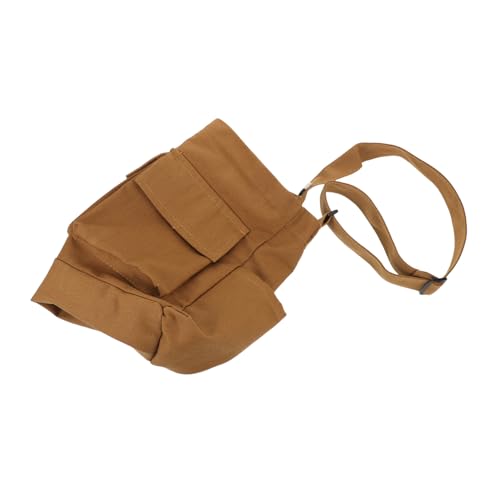 FOMIYES Vintage Canvas Schultertasche Damen Große Kapazität Robuste Arbeitstasche Verstellbarer Schultergurt Lässige Umhängetasche für Schule Alltag und Büro von FOMIYES