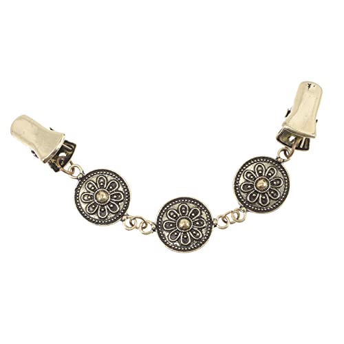 FOMIYES Vintage Cardigan Clips Antikem Bronze Dekorative Broschen für Pullover Schals Kleider Leichte Sichere Verschlüsse für bei Alltag und Festlichen Anlässen von FOMIYES