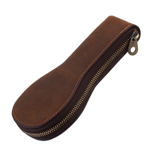 FOMIYES Vintage Cowhide Uhrenaufbewahrungstasche Robustem Kratzfestes Innenfutter Stilvoller Reise Uhrenbeutel für Herren und Damen für Schutz und Transport von Einzeluhren von FOMIYES