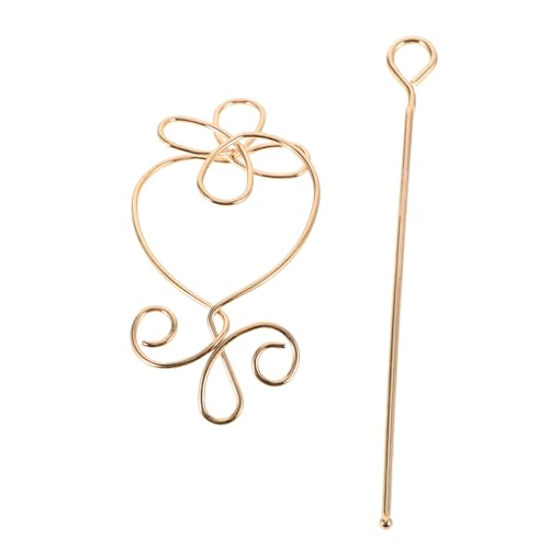 FOMIYES Retro Haarnadeln Für Damen Eleganter Haarstab Aus Metall Haarschmuck Zum Muttertag Vielseitig Einsetzbar Für Hochsteckfrisuren von FOMIYES