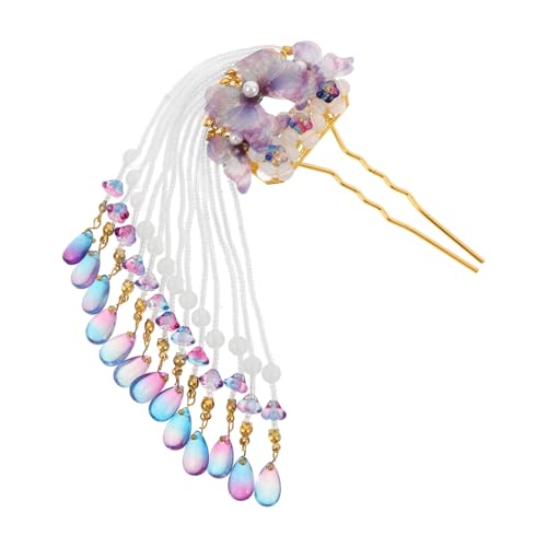 FOMIYES Vintage Haarschmuck Haarnadel mit Schmetterling Quaste Langes Chinesisches Haarschmuck Zubehör für Hanfu Haarstäbe für Frauen und Mädchen für Festliche Anlässe von FOMIYES