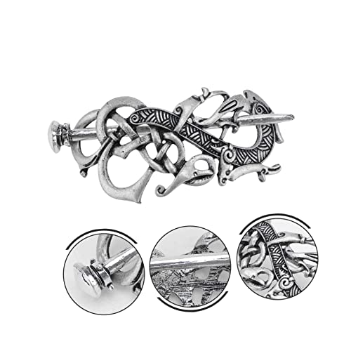 FOMIYES Vintage Haarspange Damen Langlebiges Handgefertigtes Geschnitztes Langes Haarschmuck Accessoire Tragbar Einfach zu Befestigen für Dickes Haar und Hochsteckfrisuren von FOMIYES