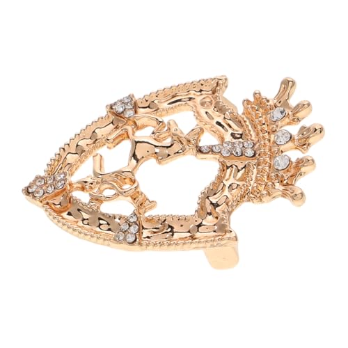 FOMIYES Vintage Herren Brosche Krone und Pferd aus Zinklegierung Retro Schild Anstecknadel Vielseitiger Anzug Pin für Männer und Frauen Elegantes Modeaccessoire für Verschiedene Anlässe von FOMIYES