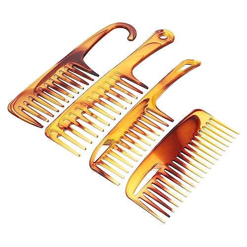 FOMIYES Vintage Herren Haarkamm aus Robustem Kunststoff Teilig mit Breiten Zähnen Doppelseitigem Design für Schonendes Styling und Haarbehandlung zu Hause Kompakt und Tragbar in von FOMIYES