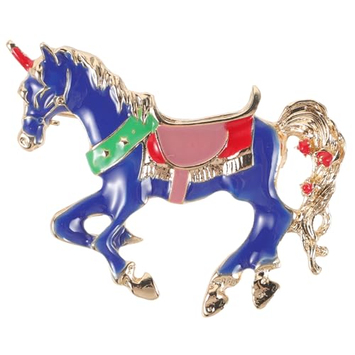 FOMIYES Vintage Kleine Pferd Emaille Brosche Pin Langlebiger Anstecker für Anzug und Kleidung Modischer DIY Schmuck für Damen und Herren Dekorativer Tierbroschen Zufällige Farbe von FOMIYES