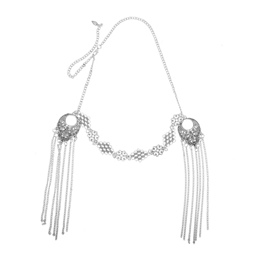 FOMIYES Halsketten-kopfschmuck-set Für Damen Vintage-kette Quaste Schmuck Haar-accessoire-set Ketten Für Frauen FOMIYES Halsketten-kopfschmuck-set Für Damen Vintage-kette Quaste Schmuck Haar-accessoire-set Ketten Für Frauen von FOMIYES