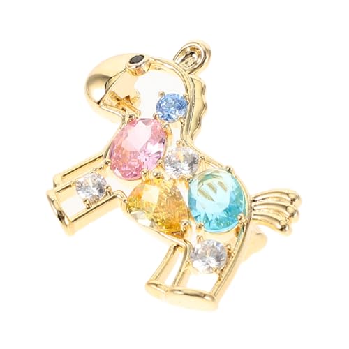 FOMIYES Vintage Pferde-Brosche Zodiac Cowgirl Anstecknadel aus Messing Ultraleichtes Design Vielseitiger Statement-Broschen-Pin für Mantel Schal Hochzeit und Alltag Modisches Accessoire von FOMIYES