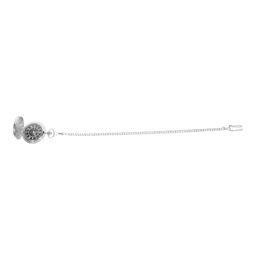 FOMIYES Vintage Pocket Watch mit Großem Eleganter Polierung und Kette für Männer Robuste Quarzuhr im Retro Stil als zu Weihnachten Vatertag oder Geburtstag von FOMIYES