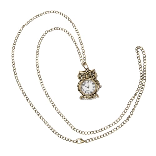 FOMIYES Vintage Taschenuhr Eule für Damen und Herren Digitale Quarz Taschenuhr Robuste und Dekorative Uhr für Weihnachten und Besondere Anlässe von FOMIYES
