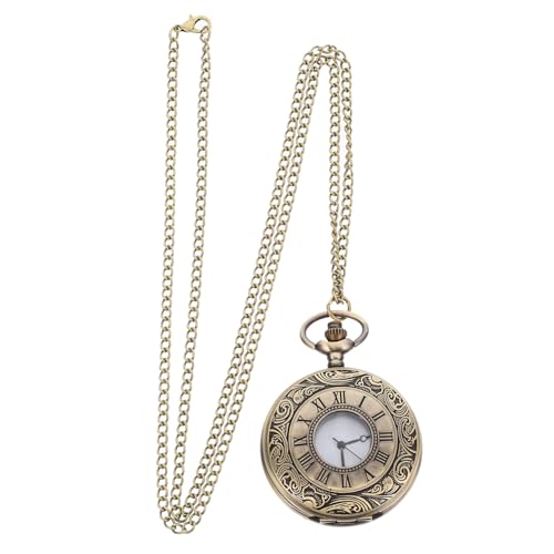 FOMIYES Taschenuhr Metall Vintage Stil Retro Uhr Antike Herren Damen Kompakt Praktisch Accessoire von FOMIYES