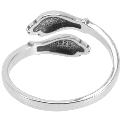 FOMIYES Vintage Umarmungsring Für Damen Verstellbarer Silber Ring Offener Mode Ring Statement Schmuck Für Frauen Kreatives Verlobungsornament Passend Für Jeden Anlass von FOMIYES