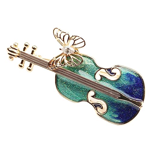 FOMIYES Vintage Violin Brosche Damen Anstecknadel Hochwertigem Metall für Kleidung Hüte Schals Stilvolle Dekoration Geschenkidee für Besondere Anlässe von FOMIYES
