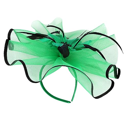 FOMIYES Vintage-hüte Anlasshüte Brautkopfschmuck Für Die Hochzeit Fascinatoren Für Damen Kopfschmuck Für Frauen Stirnband Aus Den 1920er Jahren Partyhut Doppelter Zweck Bankett Mesh von FOMIYES