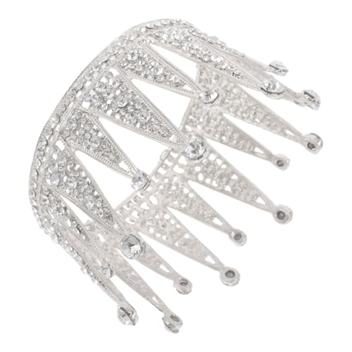 FOMIYES Vollrunde Prinzessin Tiara mit Funkelnden Strasssteinen Leichter Braut Haarreif für Hochzeit Geburtstag und Festliche Anlässe Schmuck für Damen von FOMIYES