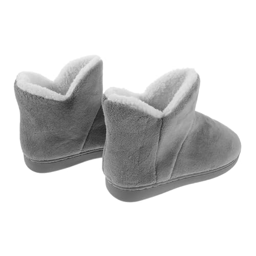 FOMIYES Warme Damen Hausschuhe Winter Boot Slippers mit Plüschfutter Voller Fersenhalt und Dicker Sohle Rutschfest Bequem und Leicht für Zuhause und Erholung Geburt von FOMIYES
