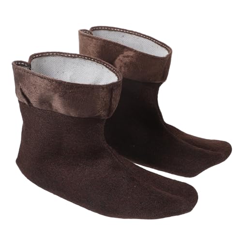 FOMIYES Warme Gefütterte Regenstiefel Einlegesohlen aus Plüsch Thermisch Isolierend Abnehmbar und Waschbar Geeignet für Gummistiefel Herren Kälteschutz für Kalte Wintertage von FOMIYES