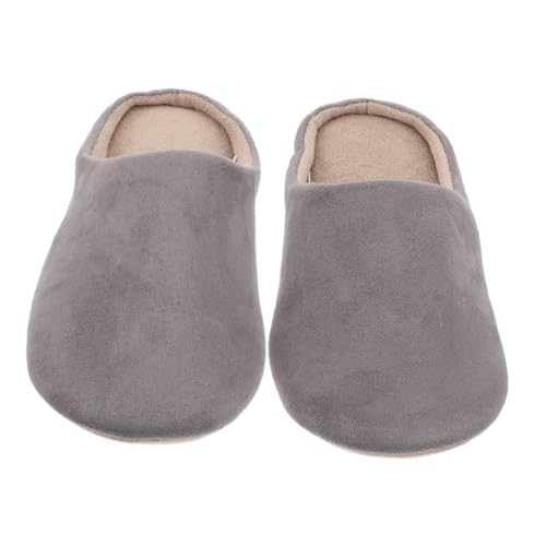 FOMIYES Warme Hausschuhe Damen Herren Weiche Plüschpantoffeln mit Rutschfester Sohle Gemütliche Indoor Slippers für Schlafzimmer und Spa Komfortabel Leicht für Herbst und Winter von FOMIYES