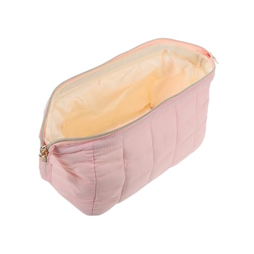 FOMIYES Portable Fluffy Makeup Bag Für Damen wasserdichte Kosmetiktasche Als Reisetasche Oder Kulturbeutel Kleine Organizer Für Make-up Und Persönliche Dinge Rosa von FOMIYES