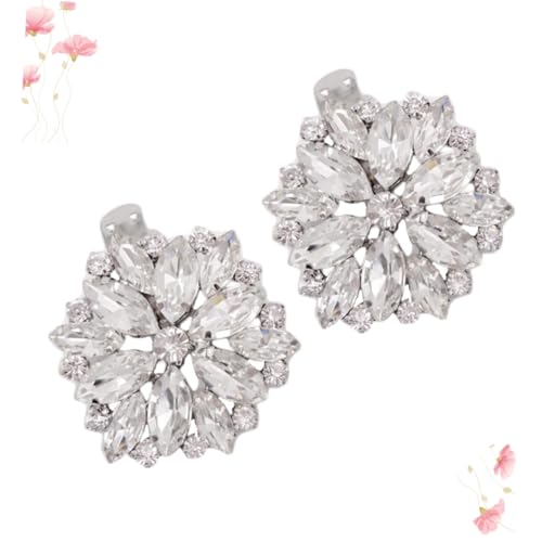 FOMIYES Wasserdichte Abnehmbare Schuhclips mit Strasssteinen Schimmernde Schuhdekoration für Damen Hochzeit Party DIY Schmuck Zubehör Pumps Deko von FOMIYES