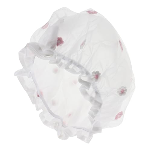 FOMIYES Wasserdichte Duschhaube Wiederverwendbar Haube Zum Duschen Aus Netzstoff Haarschmuck Für Damen Mit Blumenmuster Schutz Für Haare Beim Duschen Badehaube Für Damen von FOMIYES