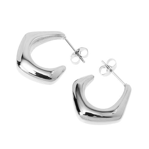 FOMIYES Ohrringe Damen Loop Drop Anhänger Silber Leicht Elegant Für Feste Alltag Handgefertigte Ohrstecker von FOMIYES