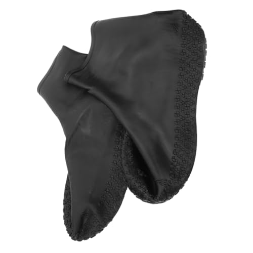FOMIYES Wasserdichte Rutschfeste Schuhüberzieher aus Flexiblem Silikongel Strapazierfähige Regen Outdoor schutzhülle für Damen Herren und Elastisch Langlebig Leicht Anzuziehen für Camping von FOMIYES