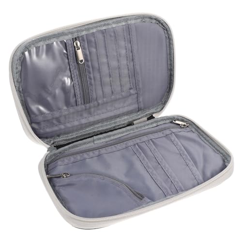 FOMIYES Wasserfeste Dokumententasche Für Reisen Reisepass-Tasche Mit Kartenhalter Organizer Für Reiseunterlagen Tragbare Geldbörse Aus Robustem Material von FOMIYES