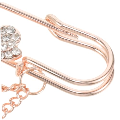 FOMIYES Wasserstrahl Strass Brosche Damen Cardigan Clip Sicherheitsnadel Mode Kleidungsschmuck für Pullover Schal Kragen Vielseitig Tragbar Geschenkidee von FOMIYES