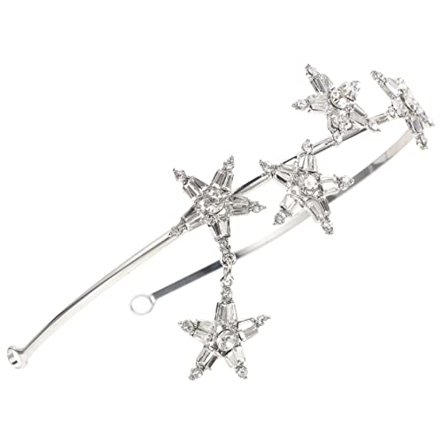 FOMIYES Wasserstrahlbesetztes Stern Stirnband für Damen Eleganter Brautschmuck Leichtes Glänzendes Haarreif Accessoire für Hochzeit Party Halloween und Festliche Anlässe von FOMIYES