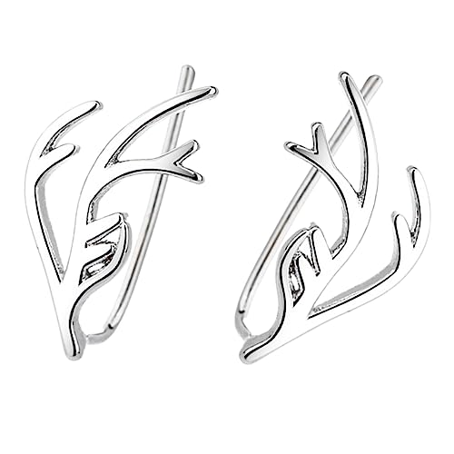 FOMIYES Weihnachtliche Geweih Ohrstecker für Damen Weihnachts Ohrringe mit Rentierdesign Festlicher Schmuck Leichter Modeschmuck für Weihnachtsfeiern und Alltag von FOMIYES