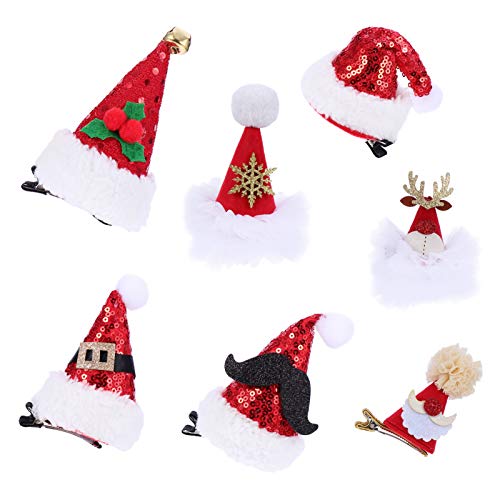 FOMIYES Weihnachts Haarschmuck Set Glitzernde Haarklammern Für Inklusive Weihnachtsmütze Rentier Schneeflocke Und Mehr Perfekte Weihnachtsdeko Für ädchen von FOMIYES