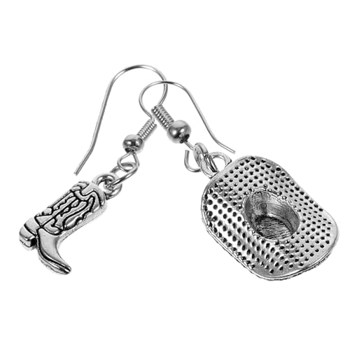 FOMIYES Western Cowgirl Ohrringe für Damen Langlebige Legierungs Ohrschmuck Baumelnde Hut Designs Hautfreundlich Vielseitig für Alltag Partys Festivals und Besondere Anlässe Geeignet von FOMIYES