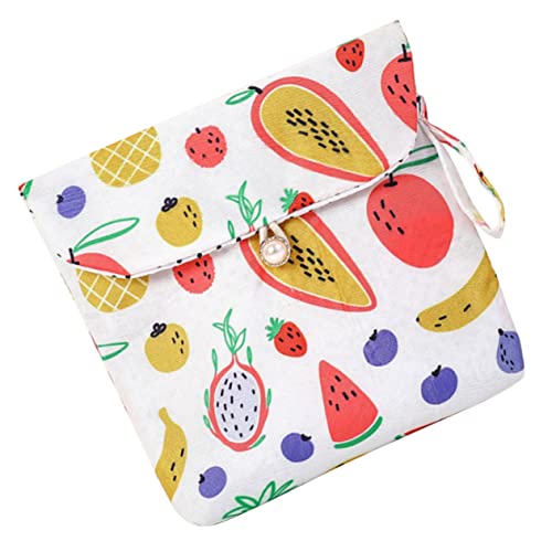 FOMIYES Aufbewahrungstasche Für Damenbinden Aus Baumwolle Leicht Und Mit Verschlussdesign Für Reise Und Outdoor Passt Für Damenbinden Windeltasche Kleine Wickeltasche Damen-geldbörse von FOMIYES