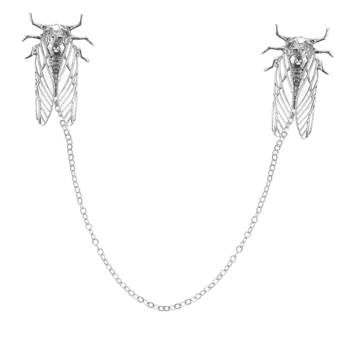 FOMIYES Zikade-Shirt-Brosche Vintage Anstecknadeln Hochzeitsanzug Brosche Tierbrosche für Frauen Tier Brosche Silberne Brosche Anstecknadel Damen Schalnadel Brosche Revers Legierung Silver von FOMIYES