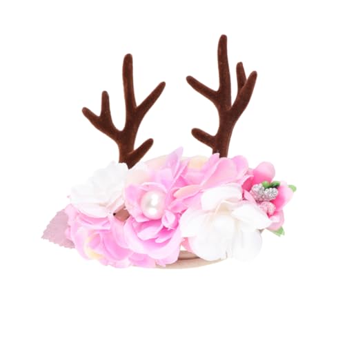 FOMIYES Baby Mädchen Stirnband Hirschgeweih Haarband Für Mädchen Kinder Headwear Weihnachtsfeier Zubehör von FOMIYES