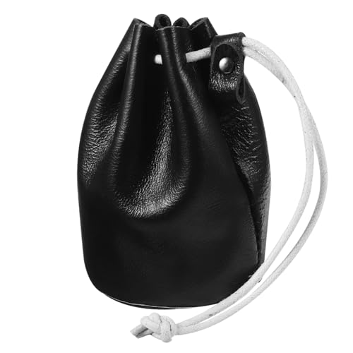 FOMIYES Münzbörse Kleine Geldbörse Damen Beutel Mit Kordelzug Münzbeutel Lederbeutel Für Münzen Und Kleine Gegenstände Schlüsselbörse Lippenstiftbörse von FOMIYES