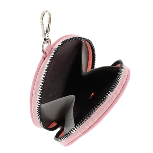 FOMIYES Kleiner Runder Geldbeutel Mit Reißverschluss Tragbare Mini-münztasche Für Autoschlüssel Praktische Geldbörse Für Frauen Süßes Portemonnaie Für Teenager-mädchen von FOMIYES