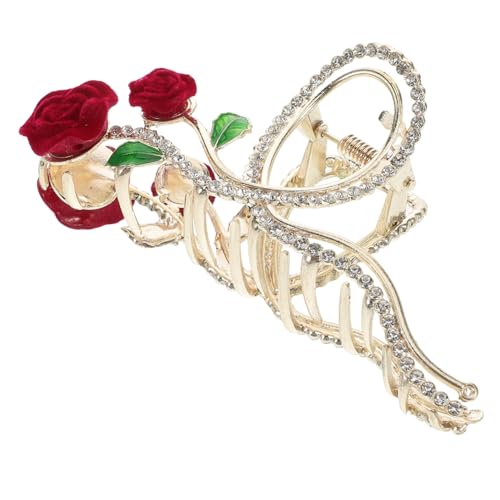 FOMIYES Flower Haarklammer Mit Strass Vintage Haaraccessoire Für Frauen Funkelnde Haarspange Für Hochsteckfrisuren Und Für Valentinstag Und Hochzeiten von FOMIYES