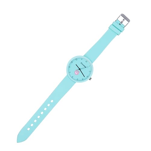 FOMIYES Minimalistische wasserdichte Quarzuhr Für Junge Mädchen Armbanduhr Mit Cartoon-Design Langlebiges Material Verstellbares Handgelenkband Als Geschenk von FOMIYES
