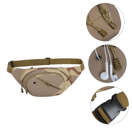 FOMIYES wasserdichte Sport Bauchtasche für Herren Verstellbare Gürteltasche mit Kopfhöreranschluss Atmungsaktive Outdoor Handytasche mit Großer Kapazität für Fitness Radfahren Reisen von FOMIYES