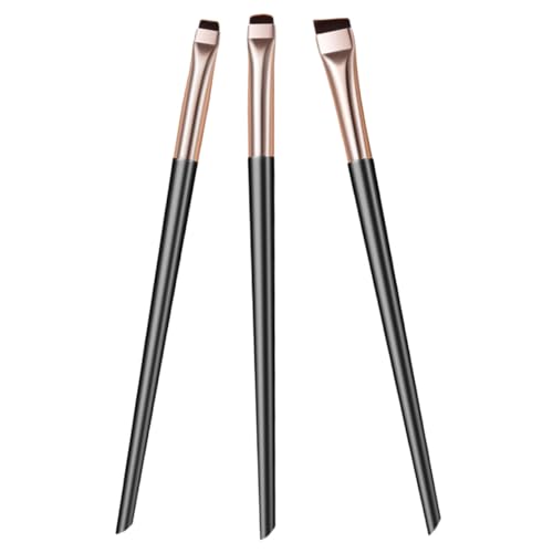 FONDOTIN 1 Satz Abgewinkelter Eyeliner Pinsel Set Teiliges Präzisionswerkzeug für Augen Make Up für Eyeliner und Augenbrauen Komfortabel und Leicht zu Handhaben von FONDOTIN