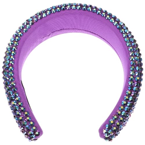 FONDOTIN 1 Stück Eleganter Damen Haarschmuck Barocker Haarreif mit Glitzersteinchen für Braut und Hochzeiten Rutschfest Leicht und Formbeständig Perfektes Haaraccessoire für Unvergessliche von FONDOTIN