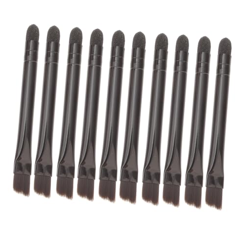 FONDOTIN 10 Stück Doppelseitiger Lidschattenpinsel aus Edelstahl Nylon Make up tool für Augenbrauen und Lidschatten Kompakt Langlebig für Alltag und Profi make up FONDOTIN 10 Stück Doppelseitiger Lidschattenpinsel aus Edelstahl Nylon Make up tool für Augenbrauen und Lidschatten Kompakt Langlebig für Alltag und Profi make up von FONDOTIN