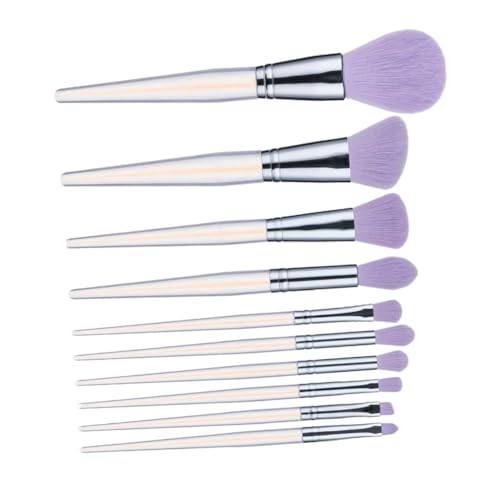 FONDOTIN 10 Stück Teiliges Acryl Make Up Pinsel Transparente Violette Griffe Vielseitige Gesichtspinsel für Foundation Lidschatten und Puder Leicht Robust für Damen und Make Up Anfänger FONDOTIN 10 Stück Teiliges Acryl Make Up Pinsel Transparente Violette Griffe Vielseitige Gesichtspinsel für Foundation Lidschatten und Puder Leicht Robust für Damen und Make Up Anfänger von FONDOTIN