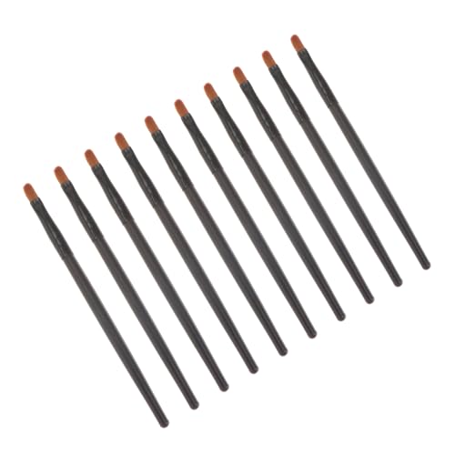 FONDOTIN 10 Stück Teiliges Eyeshadow Brush mit Schwarzem Holzgriff Professioneller Concealer Nose Shadow Pinsel für Präzises Augen make up Leicht Kompakt für Frauen und Unterwegs von FONDOTIN
