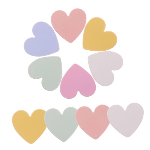 FONDOTIN 10 Stück Teiliges Herzförmige Haarspangen Rutschfeste Haarklammern für Mädchen Bunte Haarschmuck Clips Einfach zu Tragen und Fixieren Geeignet für Haartypen und Frisuren von FONDOTIN